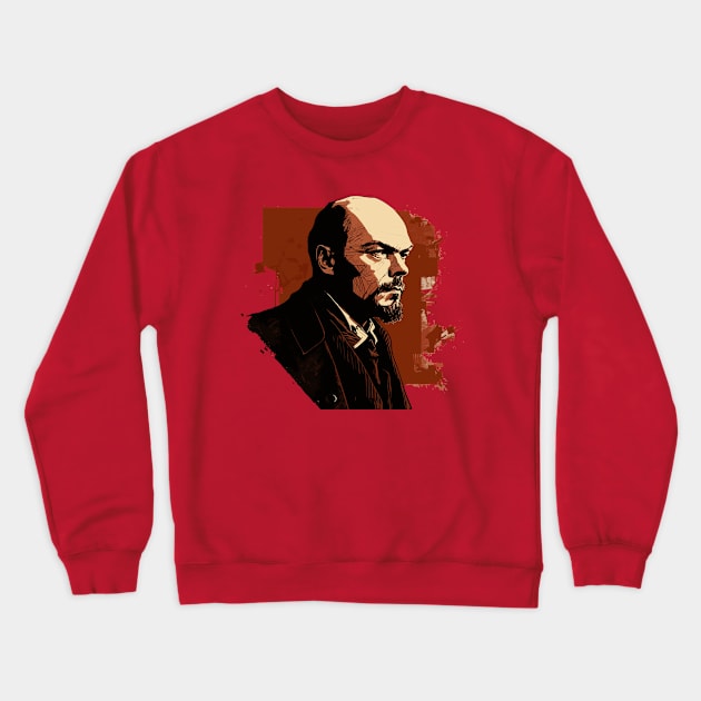 Vladimir Lenin Crewneck Sweatshirt by DankFutura